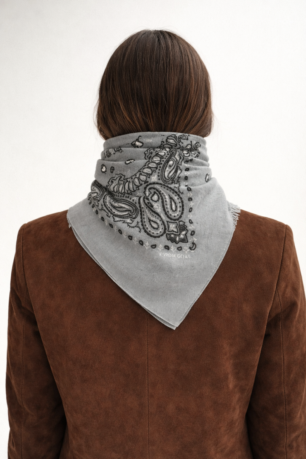 Bandana XXL Sahara Aqua de cashmere 100% — pañuelo suave y elegante