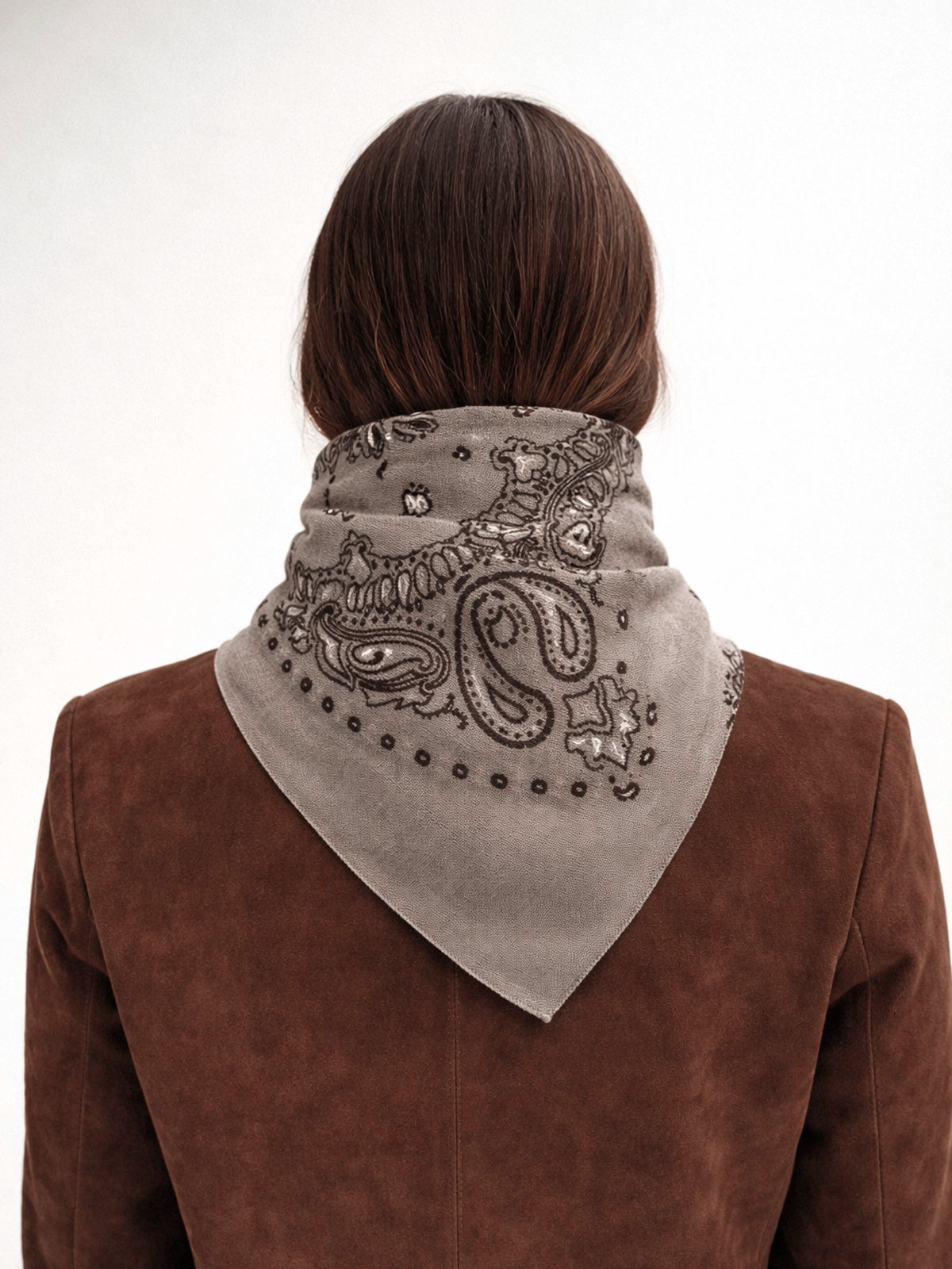 Bandana XXL Sahara Vison de cashmere 100% — pañuelo suave y elegante