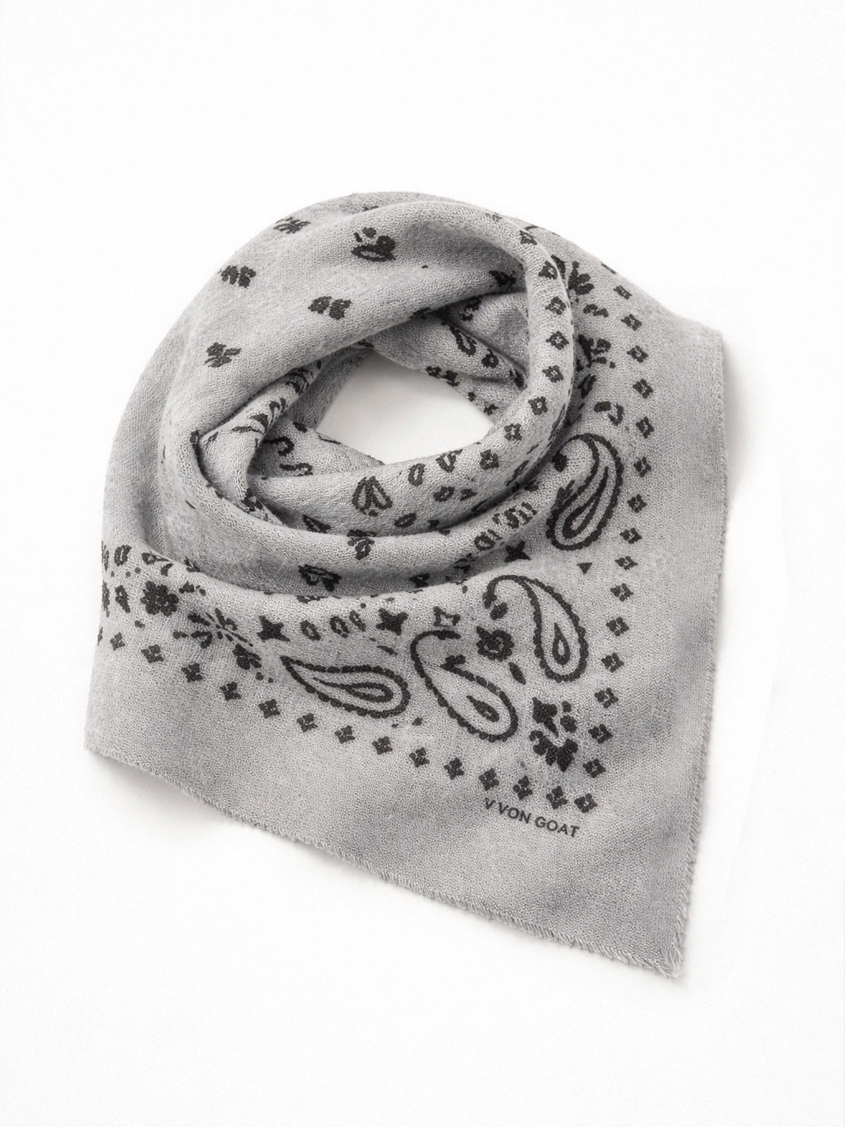 Bandana XXL Sahara Grey de cashmere 100% — pañuelo suave y elegante