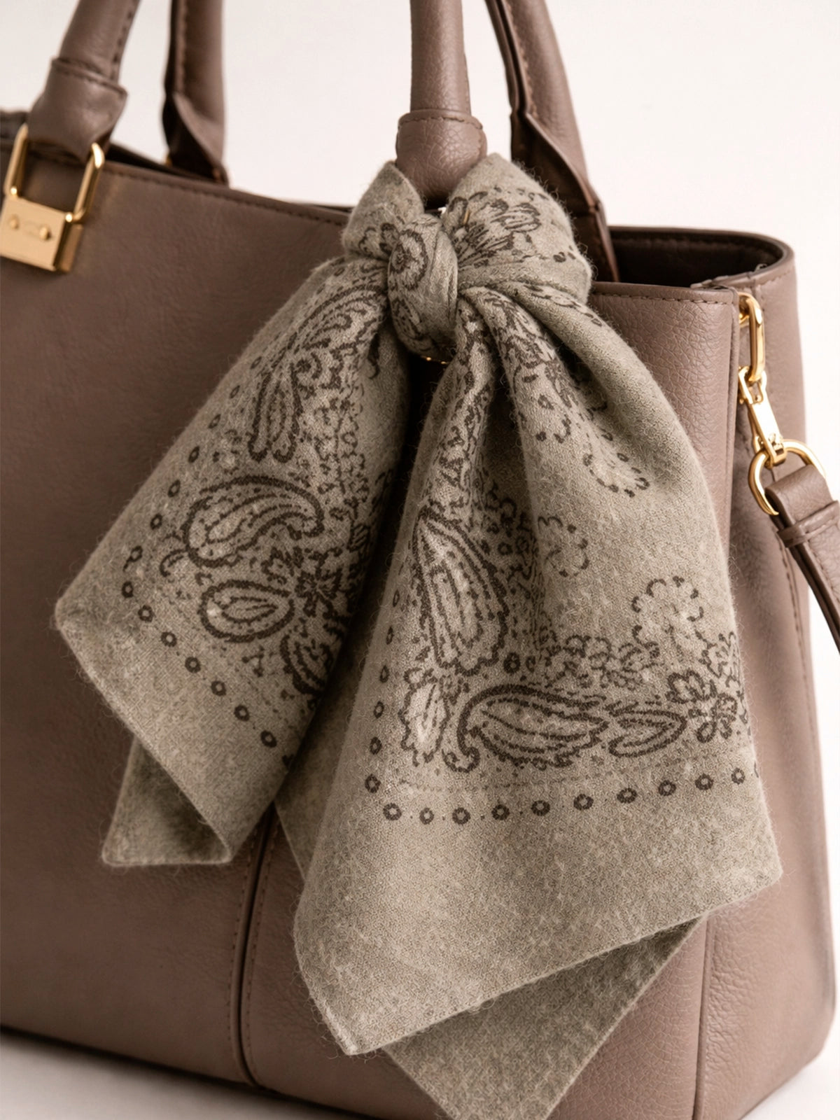 Bandana XXL Sahara Vison de cashmere 100% — pañuelo suave y elegante