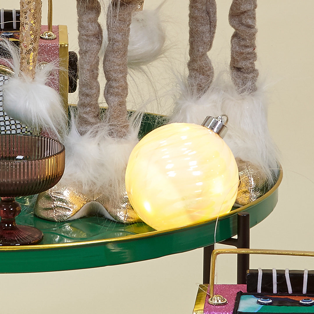 Juego de 2 bolas blanco perla