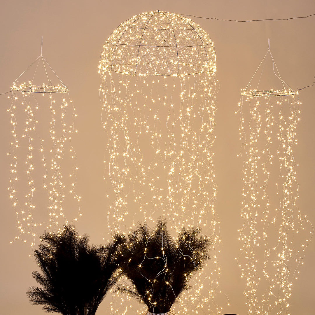 Medusa cálida 240 led+timer