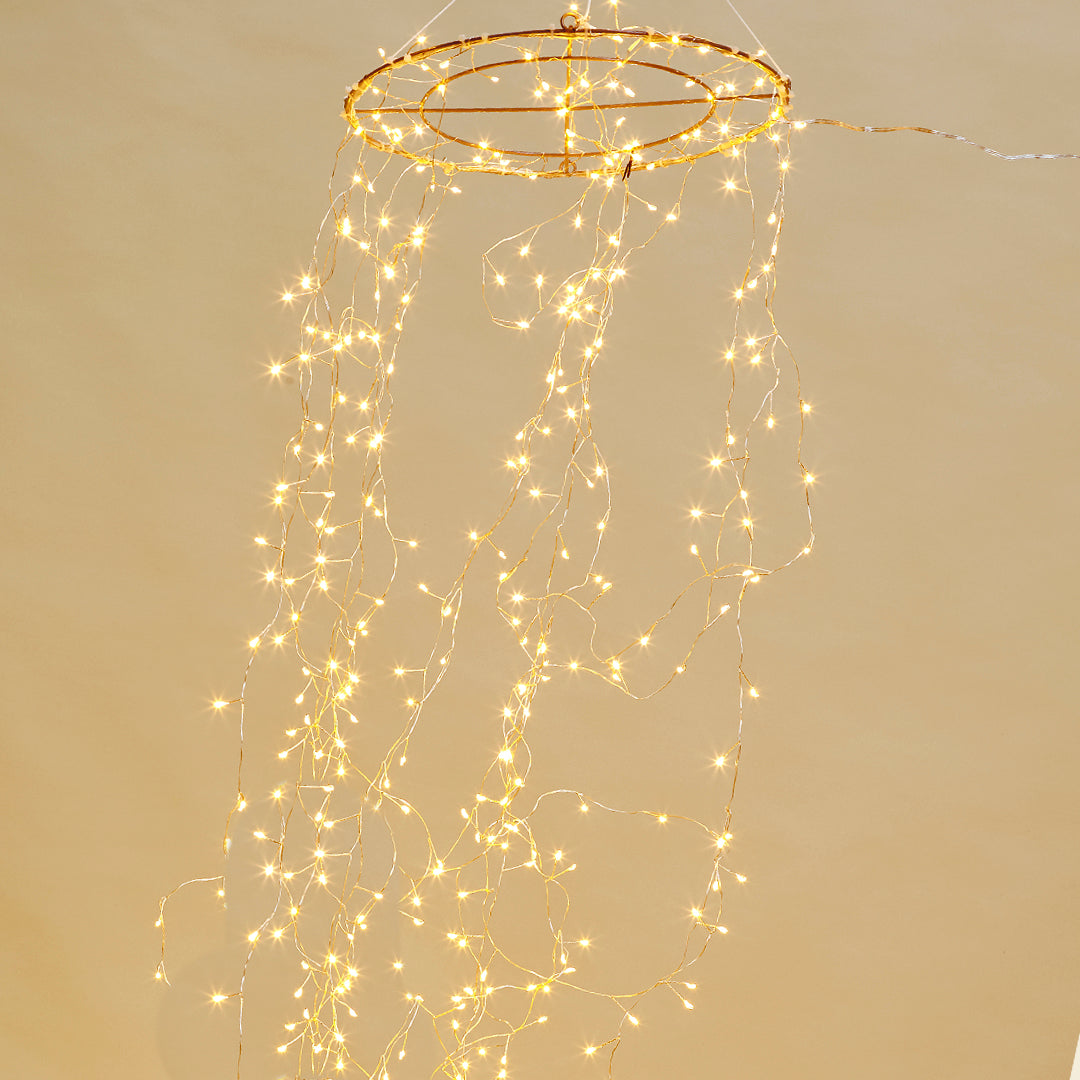 Medusa cálida 240 led+timer