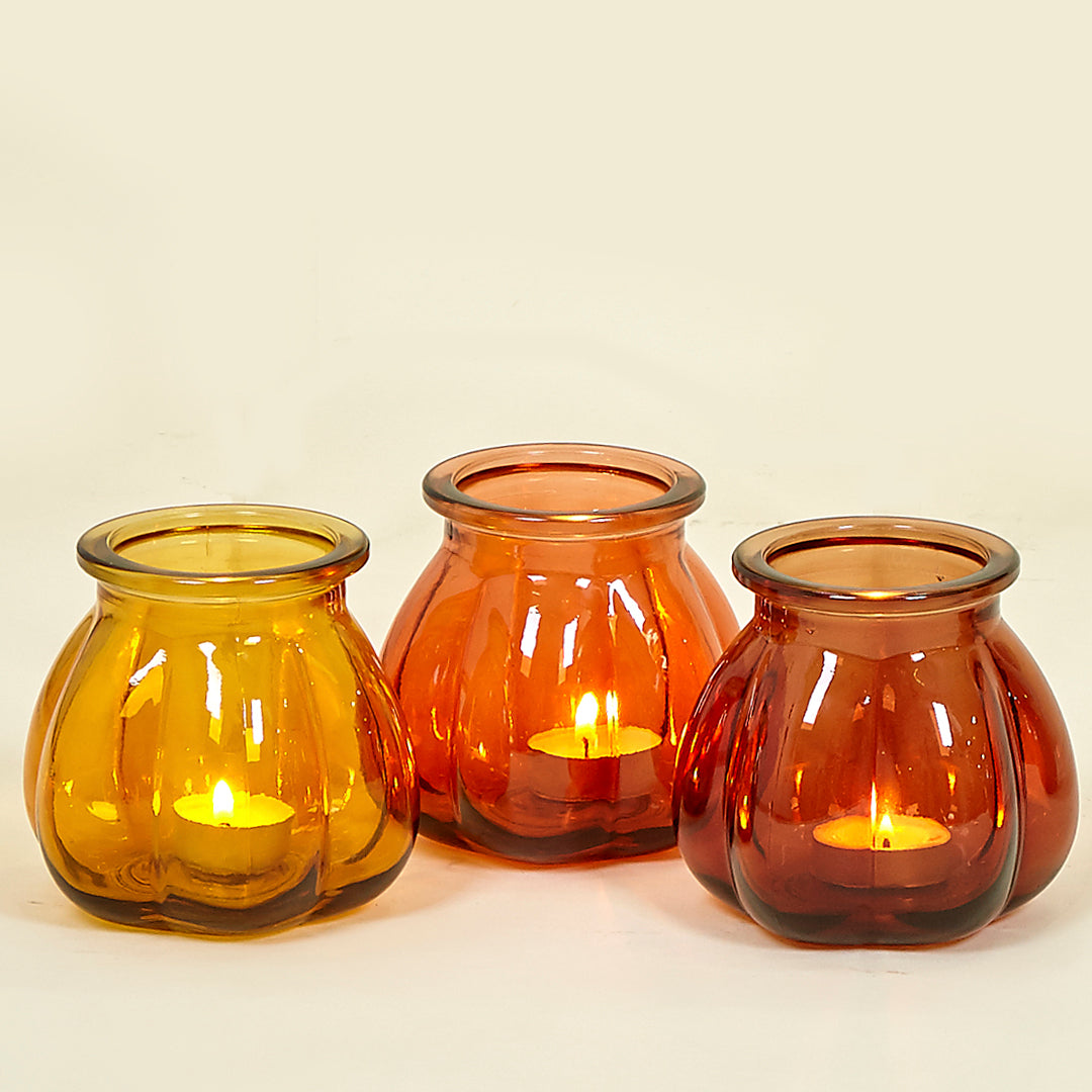 Juego de 3 candiles Ágata