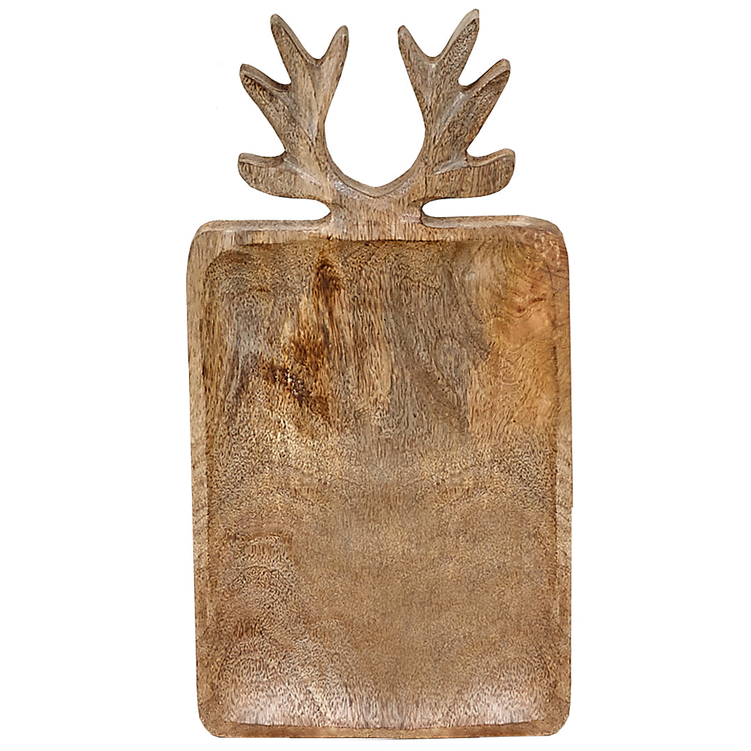 Bandeja de madera de mango reno