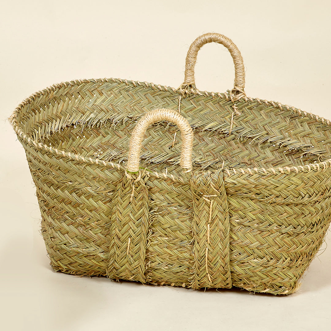 Cesta esparto asas