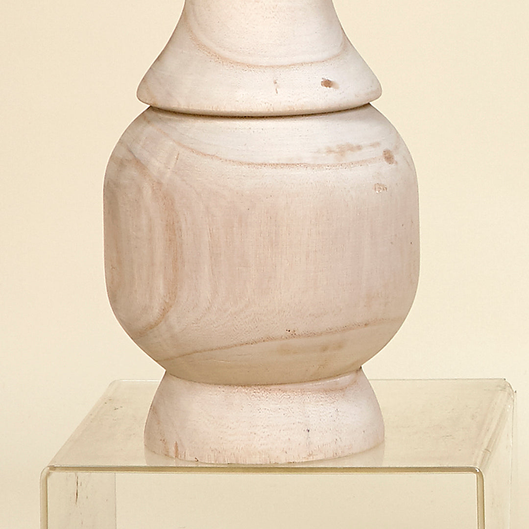 Jarrón oval Kale madera de Paulownia