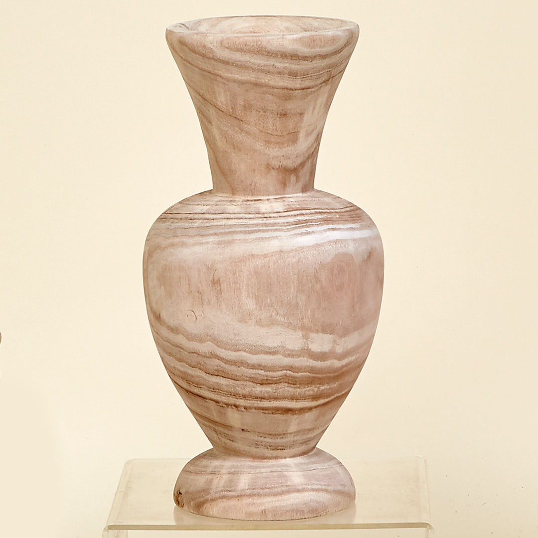 Jarrón cono Kale madera de Paulownia