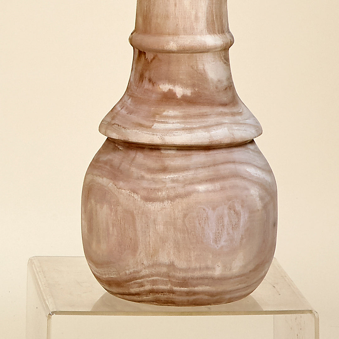 Jarrón aros Kale madera de Paulownia