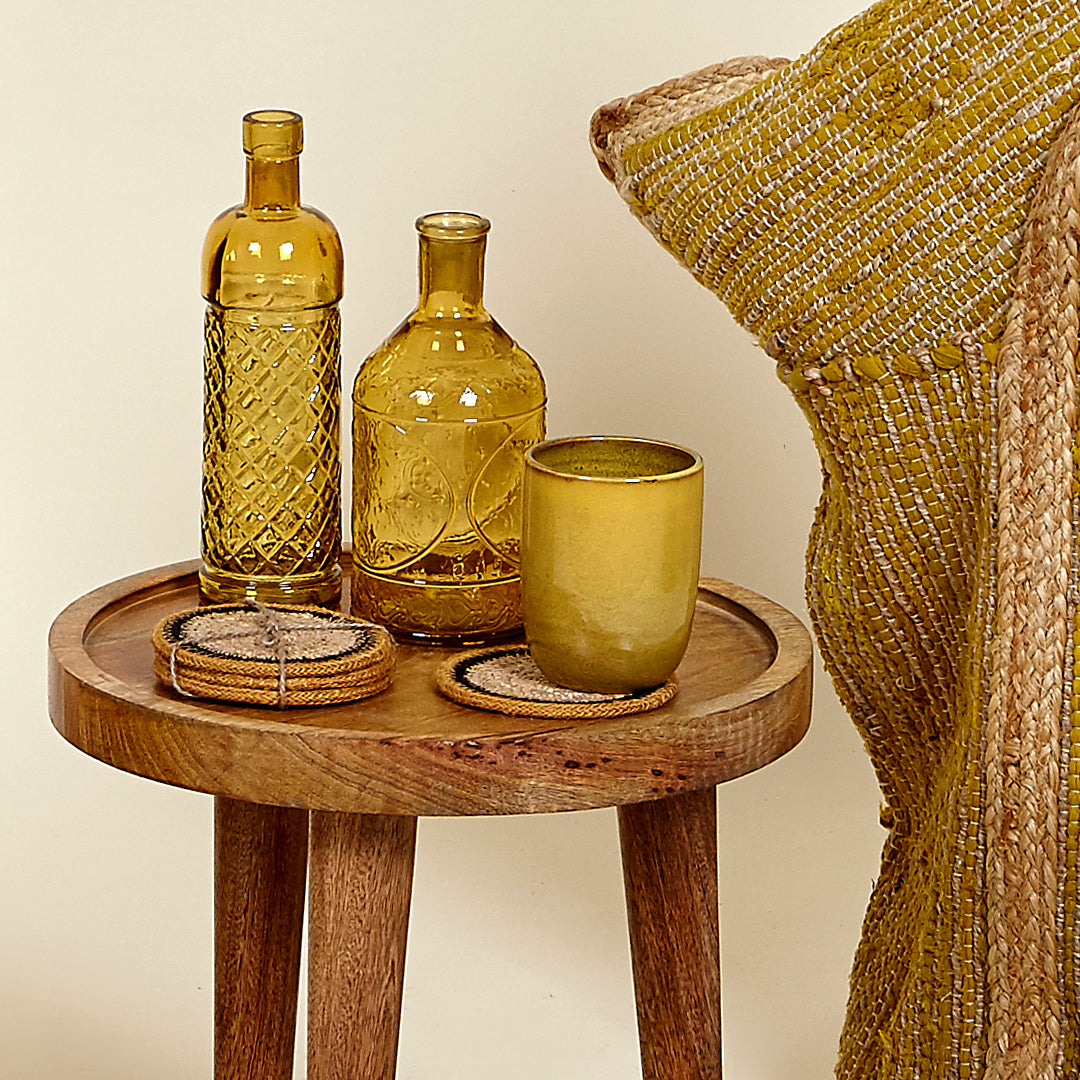 Juego de 4 Posavasos Corso mostaza