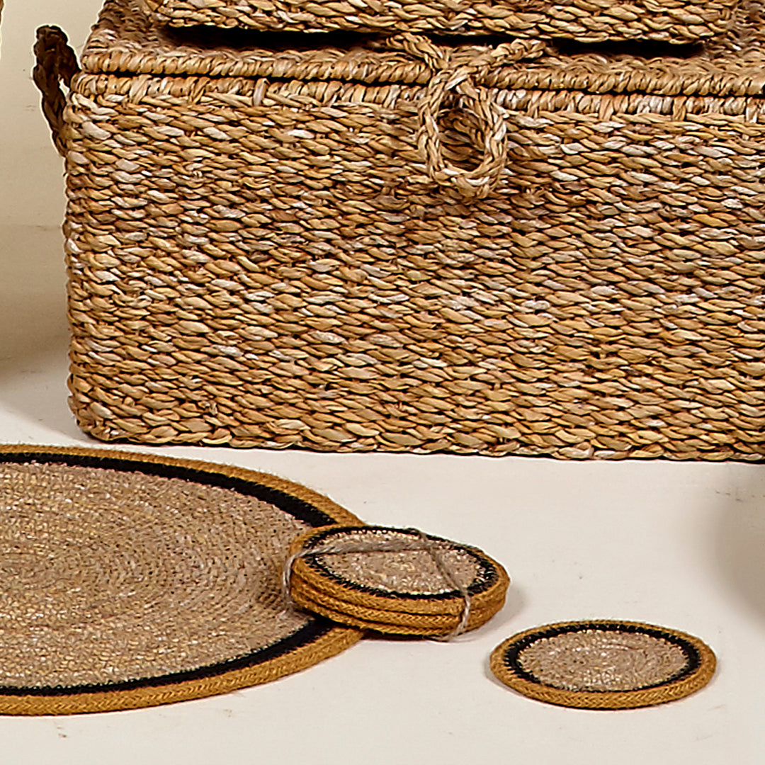 Juego de 4 Posavasos Corso mostaza