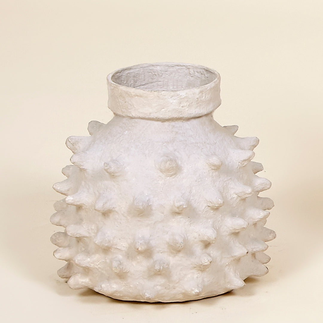 Jarrón puas Cotton maché ecofriendly