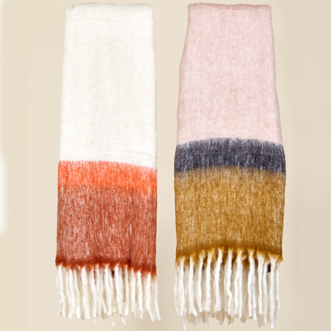 Manta rayas colores tierra