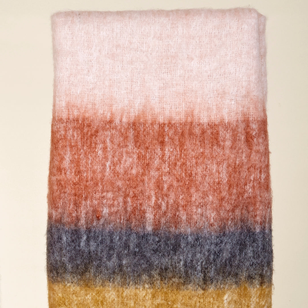 Manta rayas colores tierra