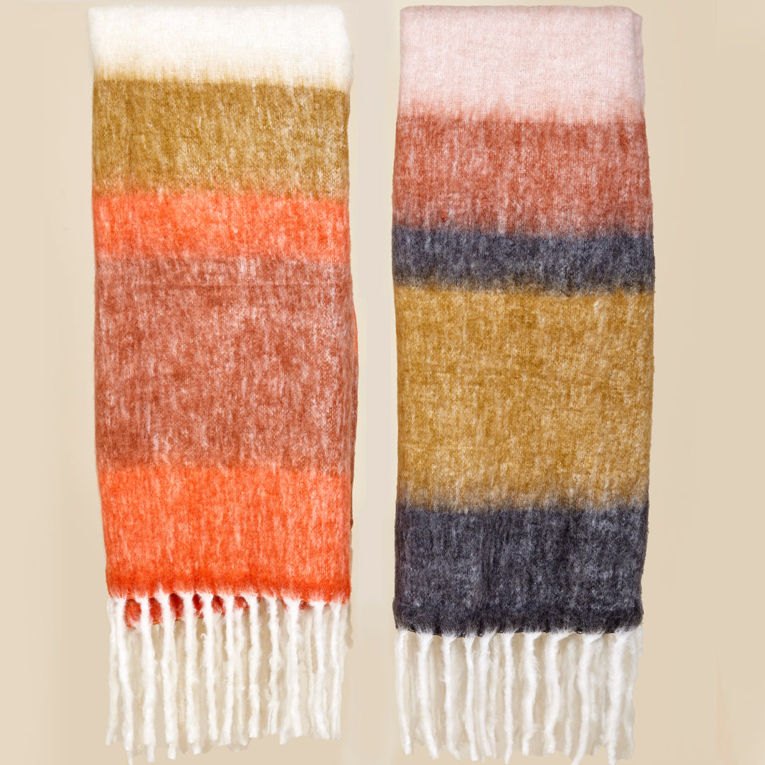 Manta rayas colores tierra