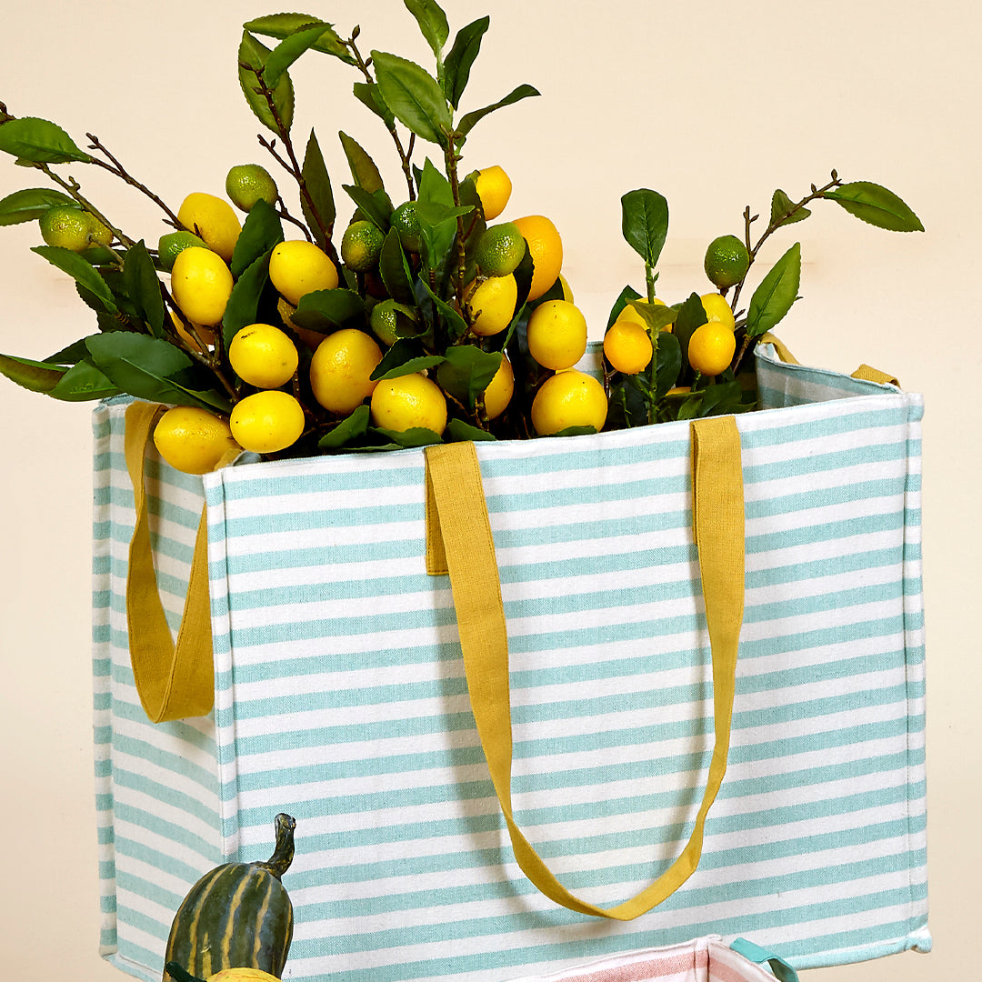 Shopping bag Milos de algodón con compartimentos para guardar las botellas