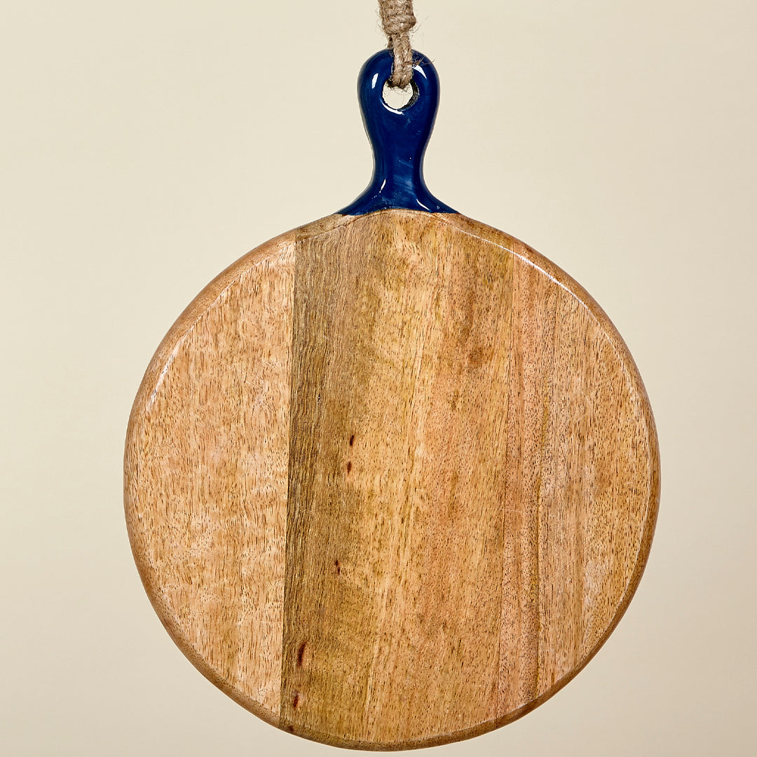 Tabla de cortar Portofina redonda grande madera de mango