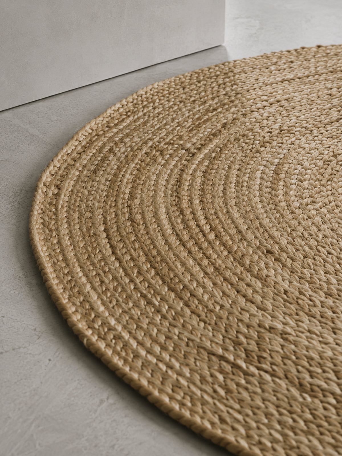 Alfombra Redonda de Yute Natural Ø120 cm