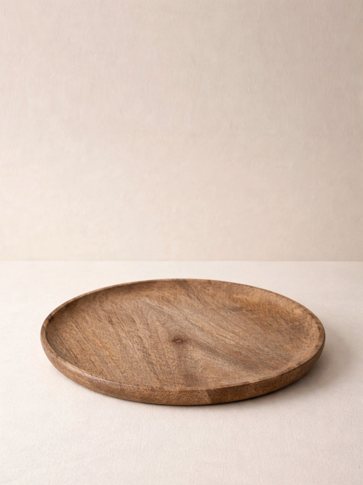 Bandeja Naima de Madera de Mango Natural | Bandeja Decorativa Artesanal