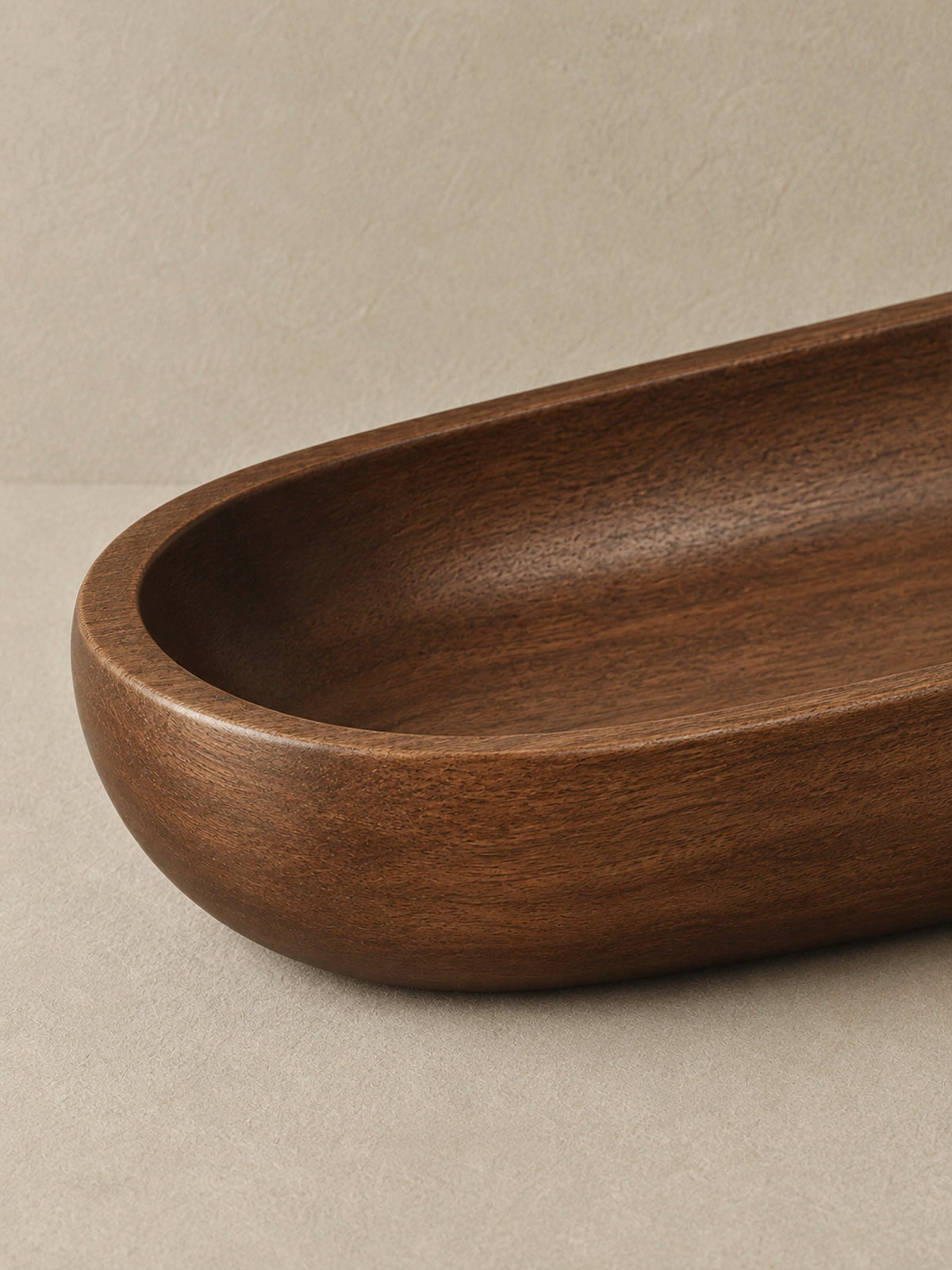 Bandeja decorativa de madera Cacao 50 cm