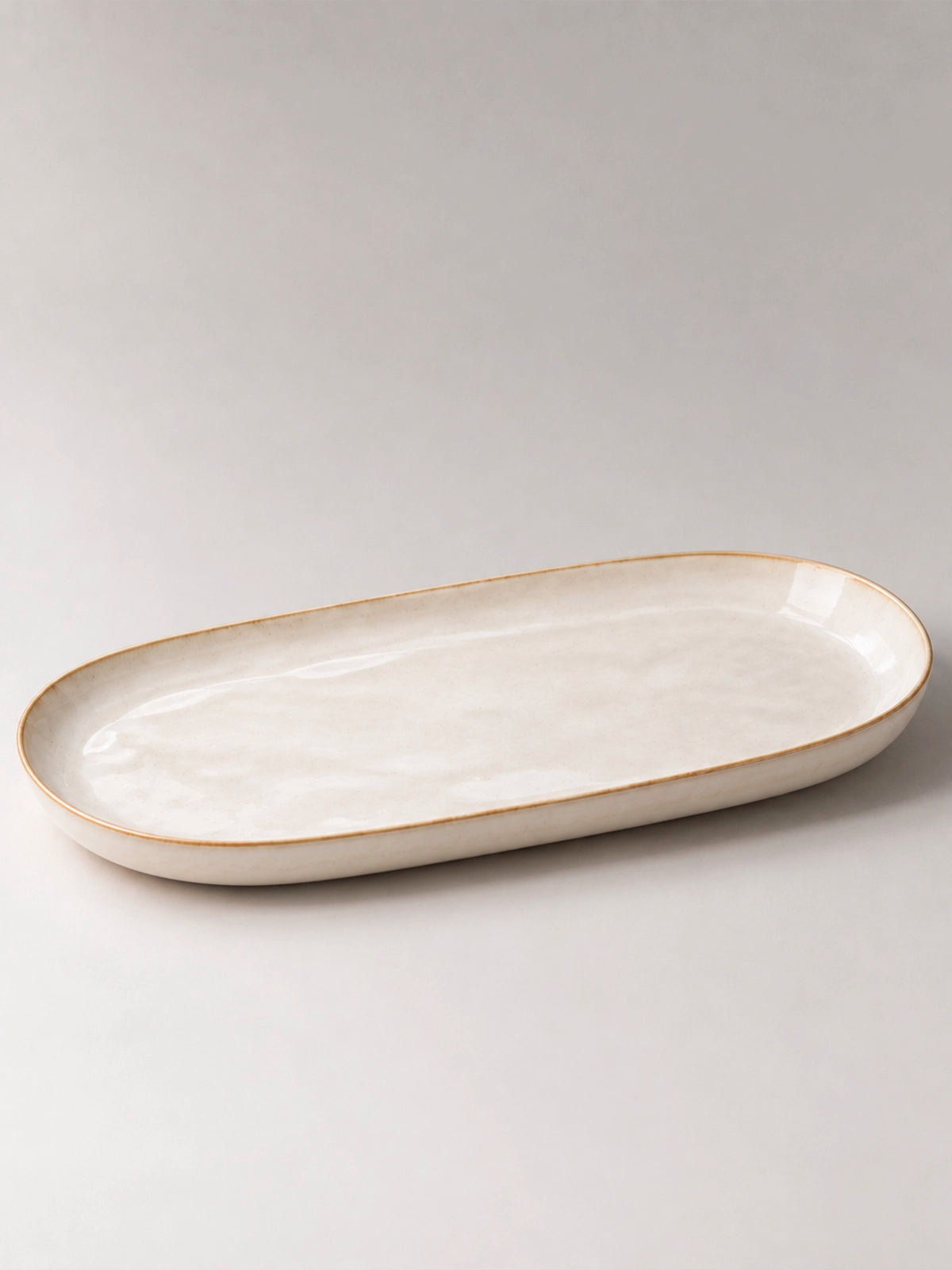 Bandeja ovalada de gres Duna 31,5 cm