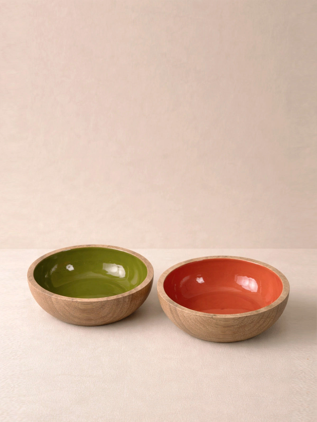 Bol Adriana de Madera de Mango 19 cm | Cuenco Grande para Ensaladas, Fruta y Aperitivos