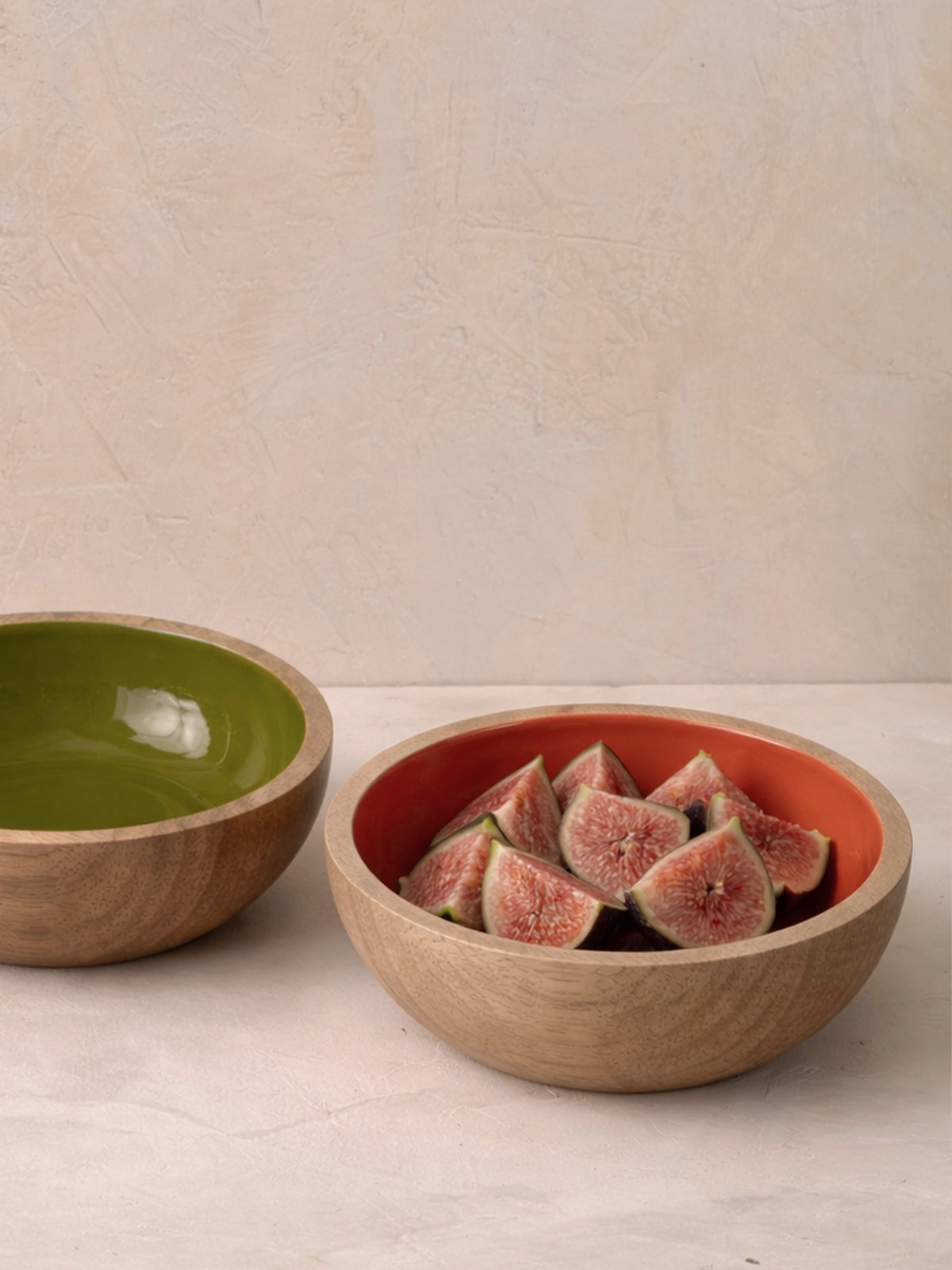 Bol Adriana de Madera de Mango 19 cm | Cuenco Grande para Ensaladas, Fruta y Aperitivos