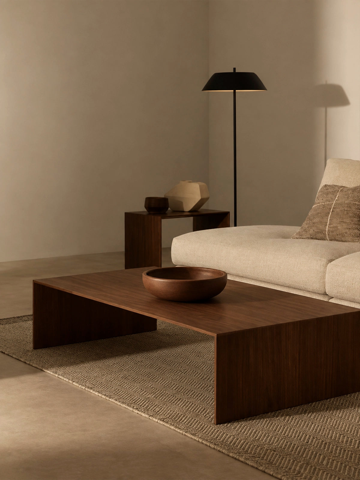 Centro de mesa de madera Cacao Ø25 cm