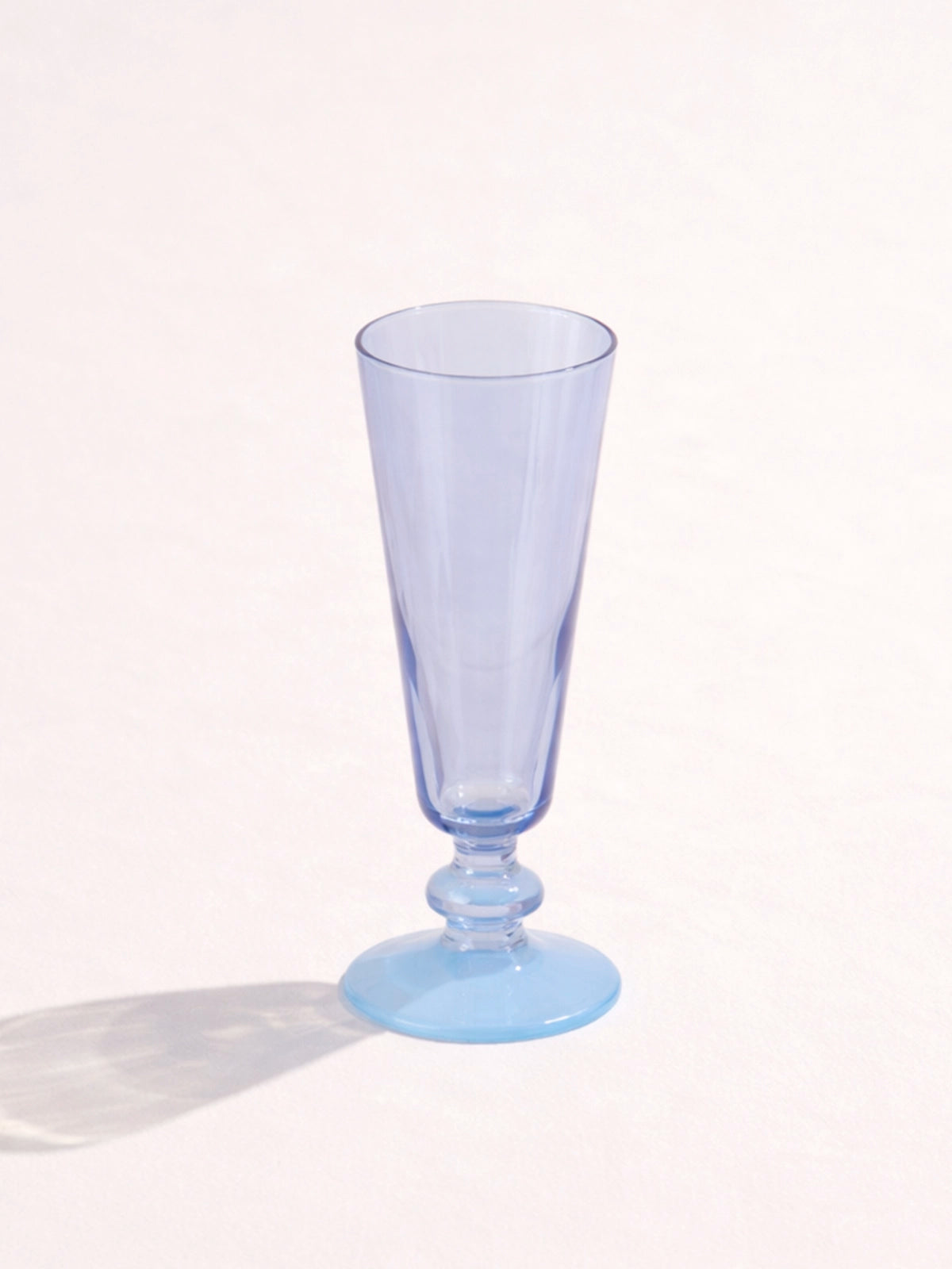 Juego de 12 copas Bicolor Pastel de Cristal Vintage 180 ml