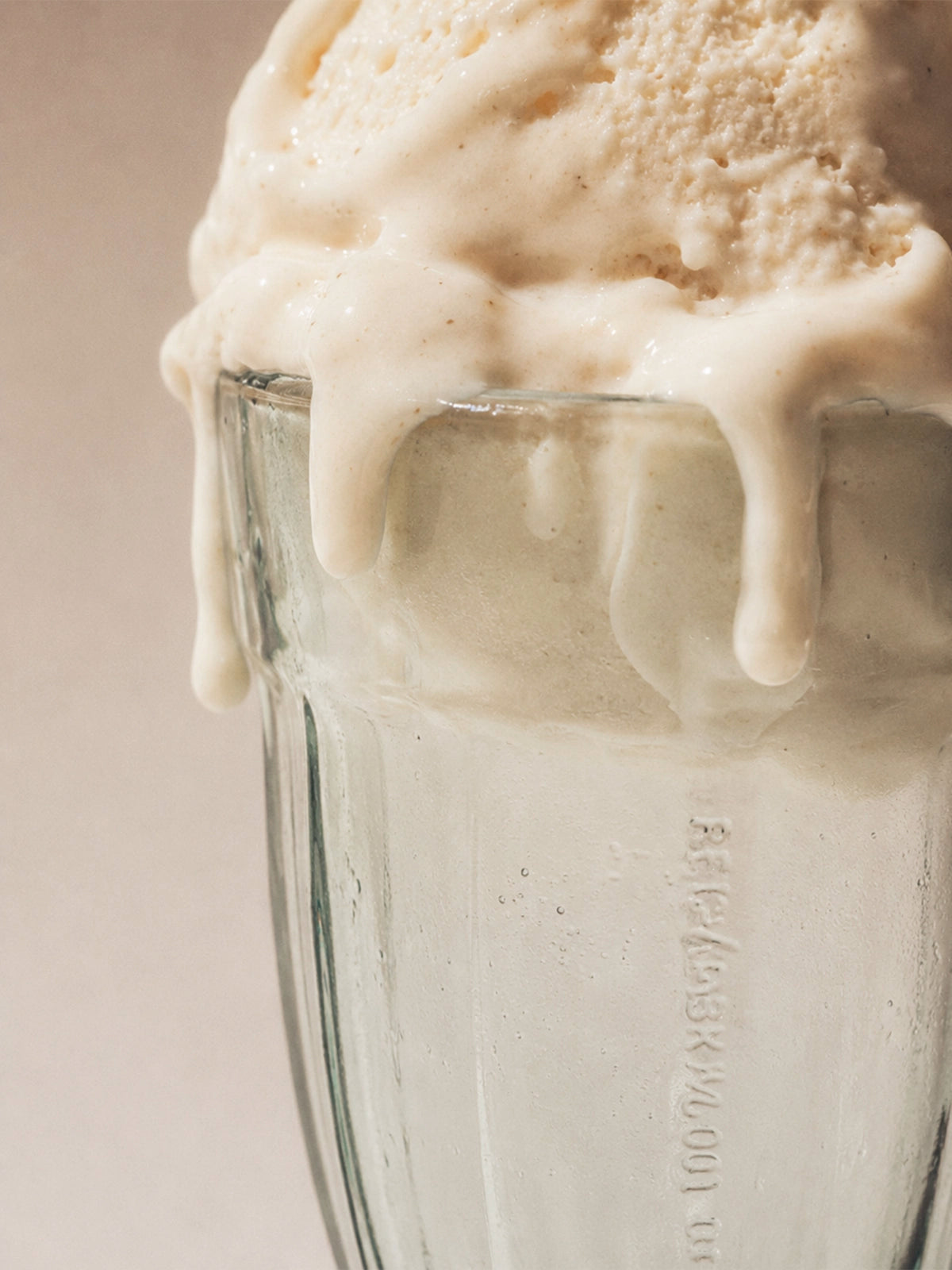 Copa de helado de vidrio reciclado para smoothies y postres 400 ml