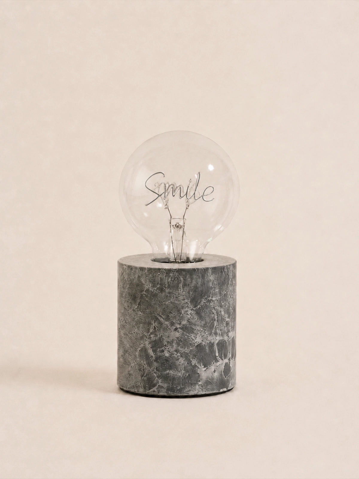Lámpara Smile LED decorativa con luz cálida y temporizador