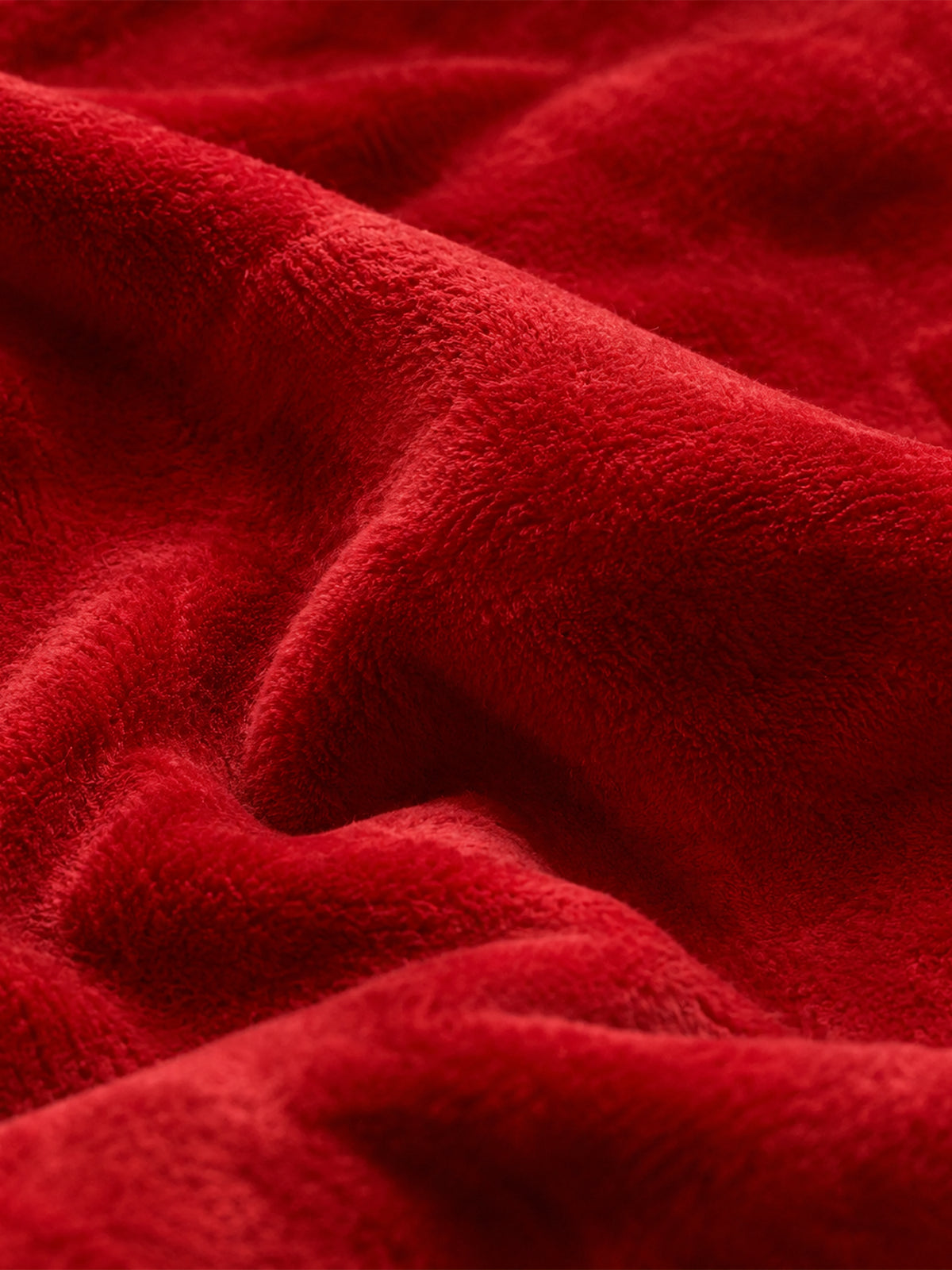Manta Plaid Roja de Poliéster Suave – 130 × 180 cm