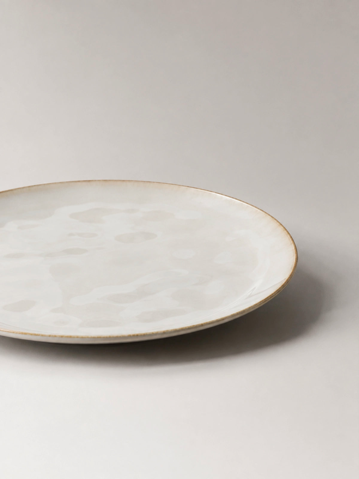 Plato llano Duna de gres blanco Ø27 cm