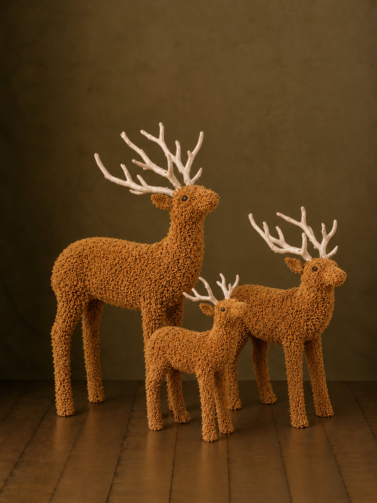 Reno Rizo de Algodón Marrón Camel 40 cm