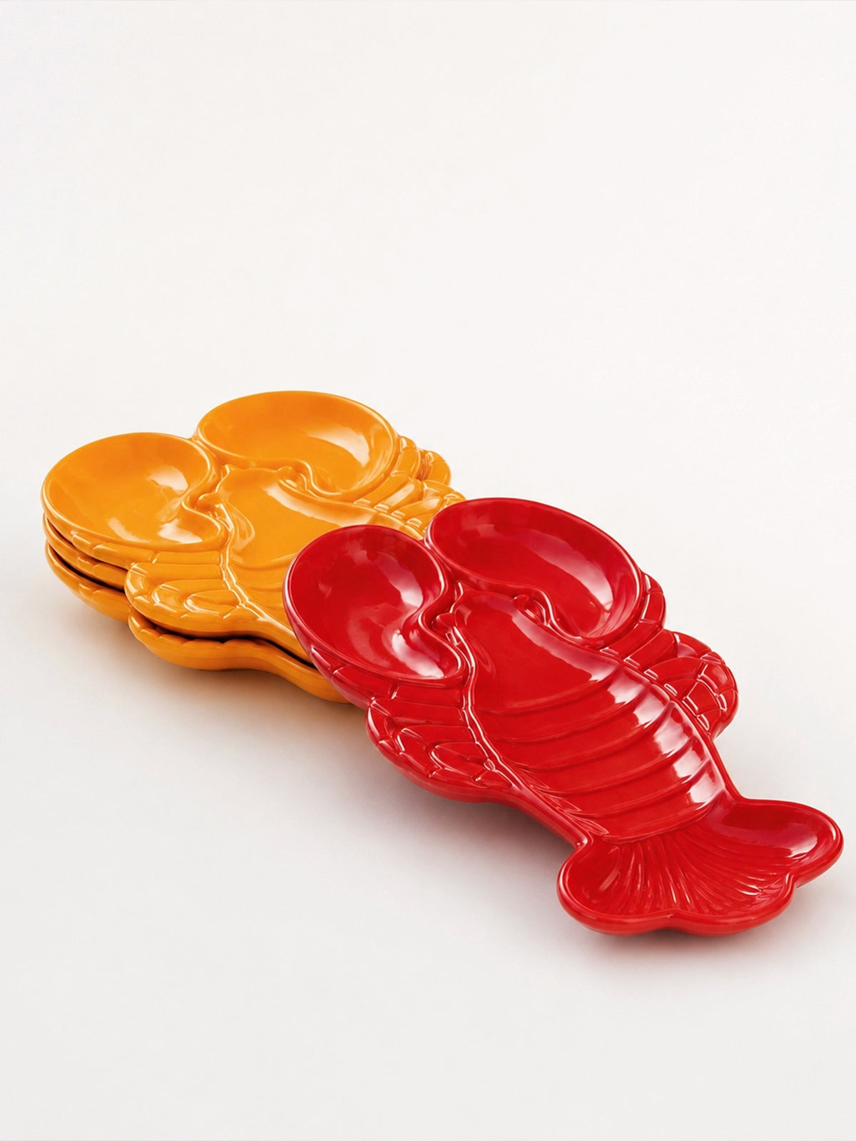Set de 2 bandejas langosta de dolomita – 28 x 15 cm