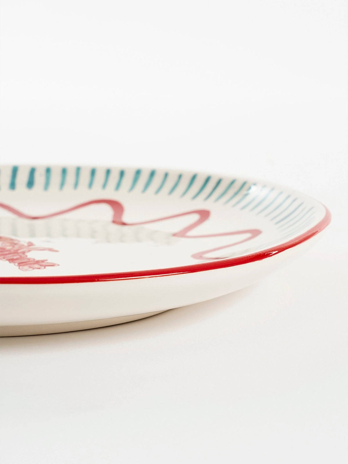 Set de 2 platos de cerámica mediterráneos – 26,5 cm