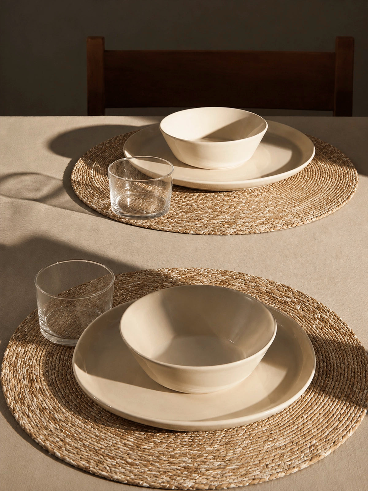 Set de 2 Individuales de Seagrass Senda – Ø37 cm