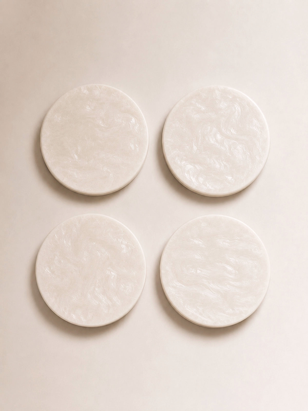 Set de 4 Posavasos Nacar de resina