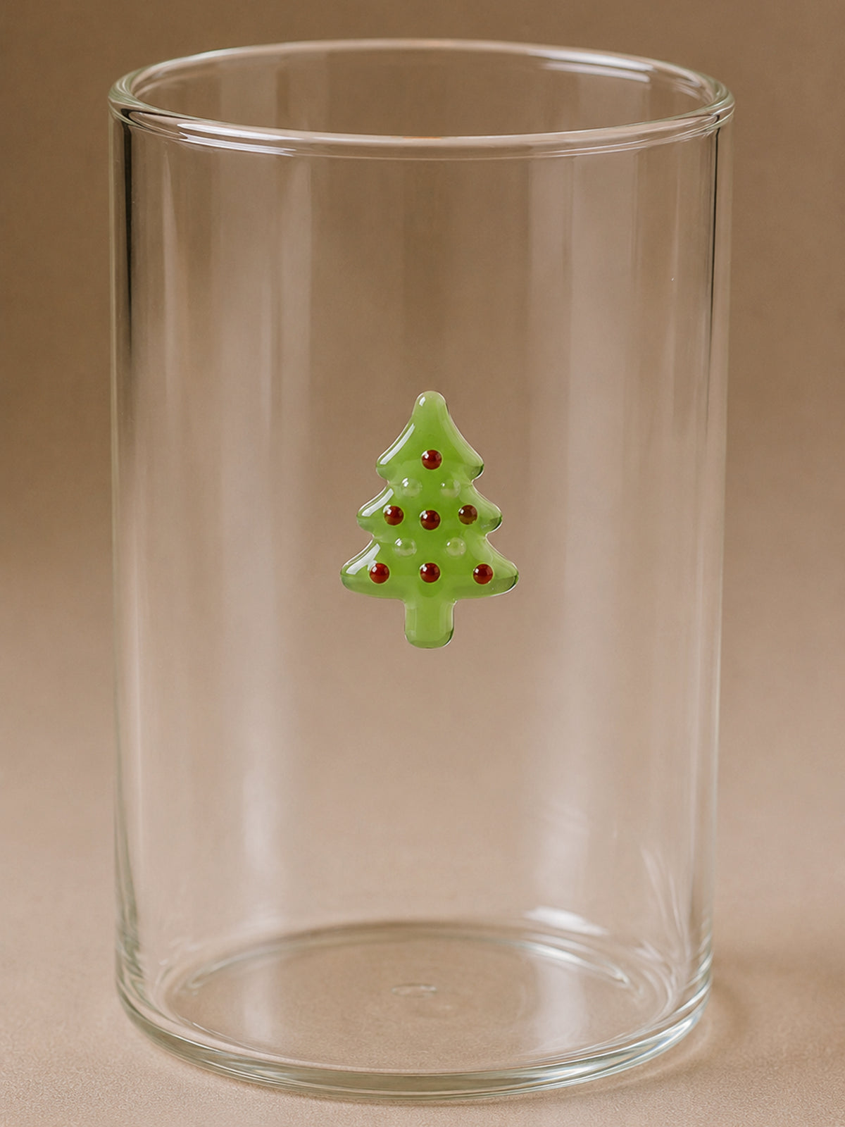 Set de 4 Vasos Navideños de Cristal con Figuras – 400 ml