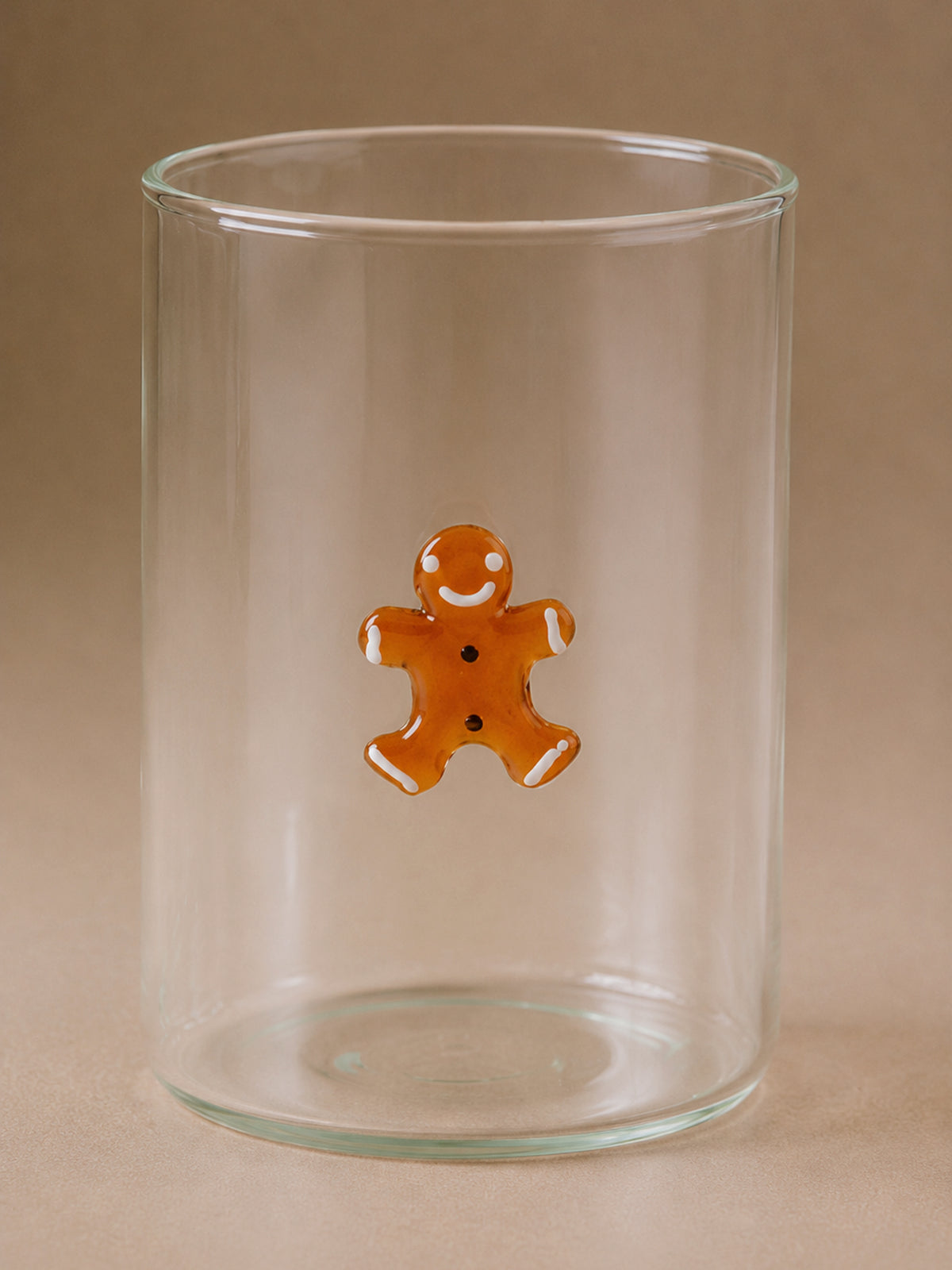 Set de 4 Vasos Navideños de Cristal con Figuras – 400 ml