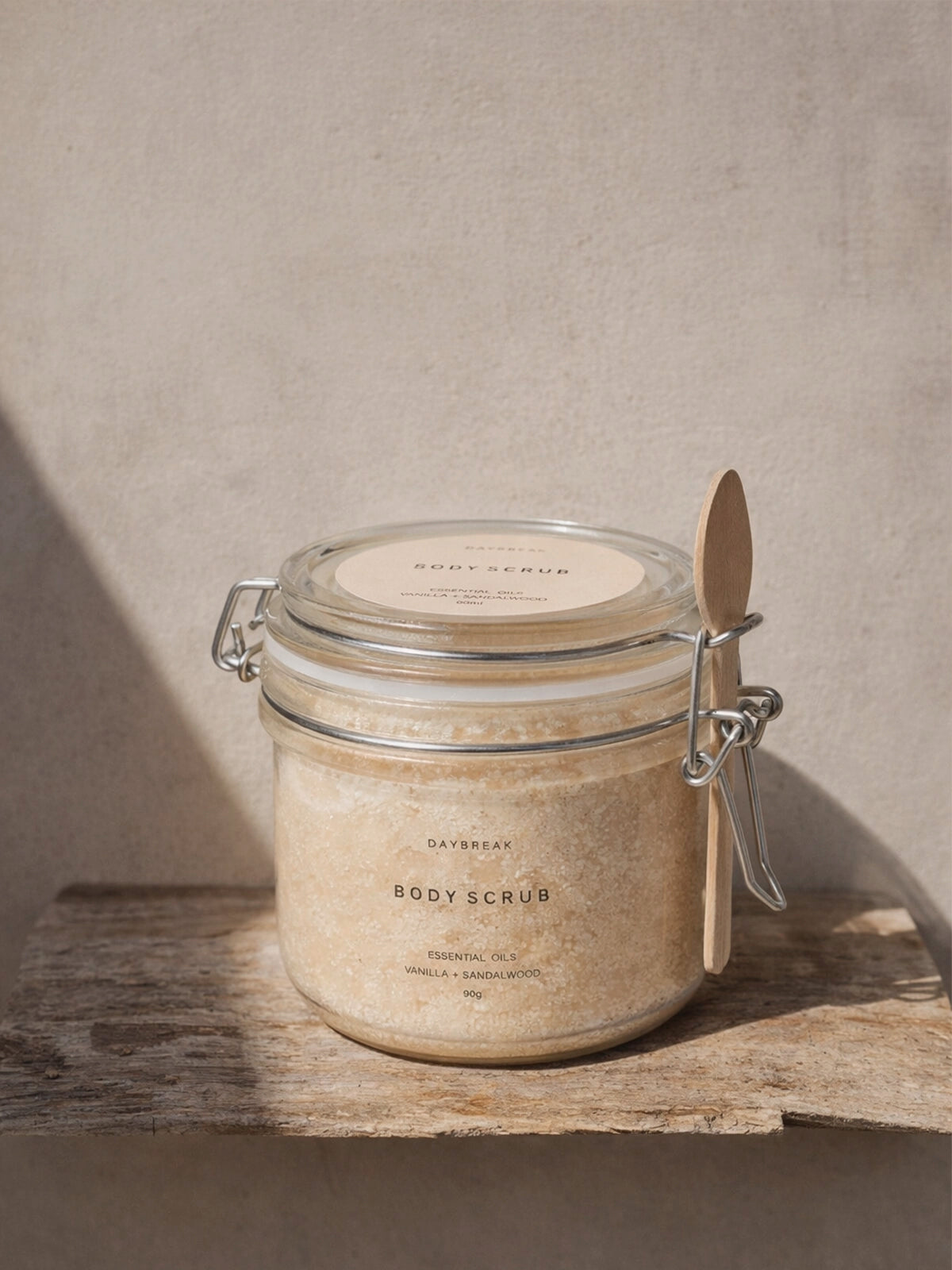 Tarro de crema exfoliante aromas