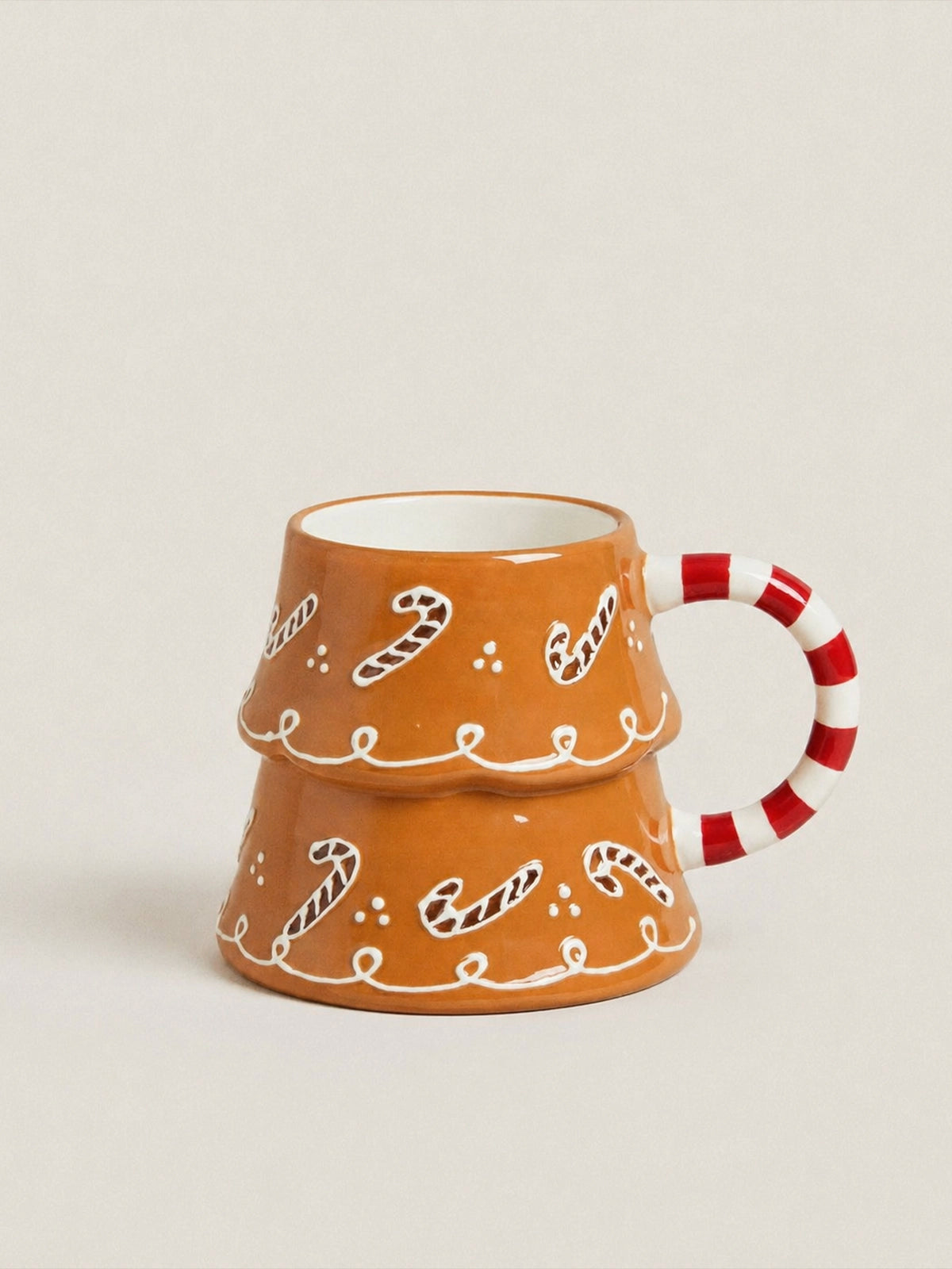 Taza Mug Navideña de Gres Galleta de Jengibre – 14,5 cm