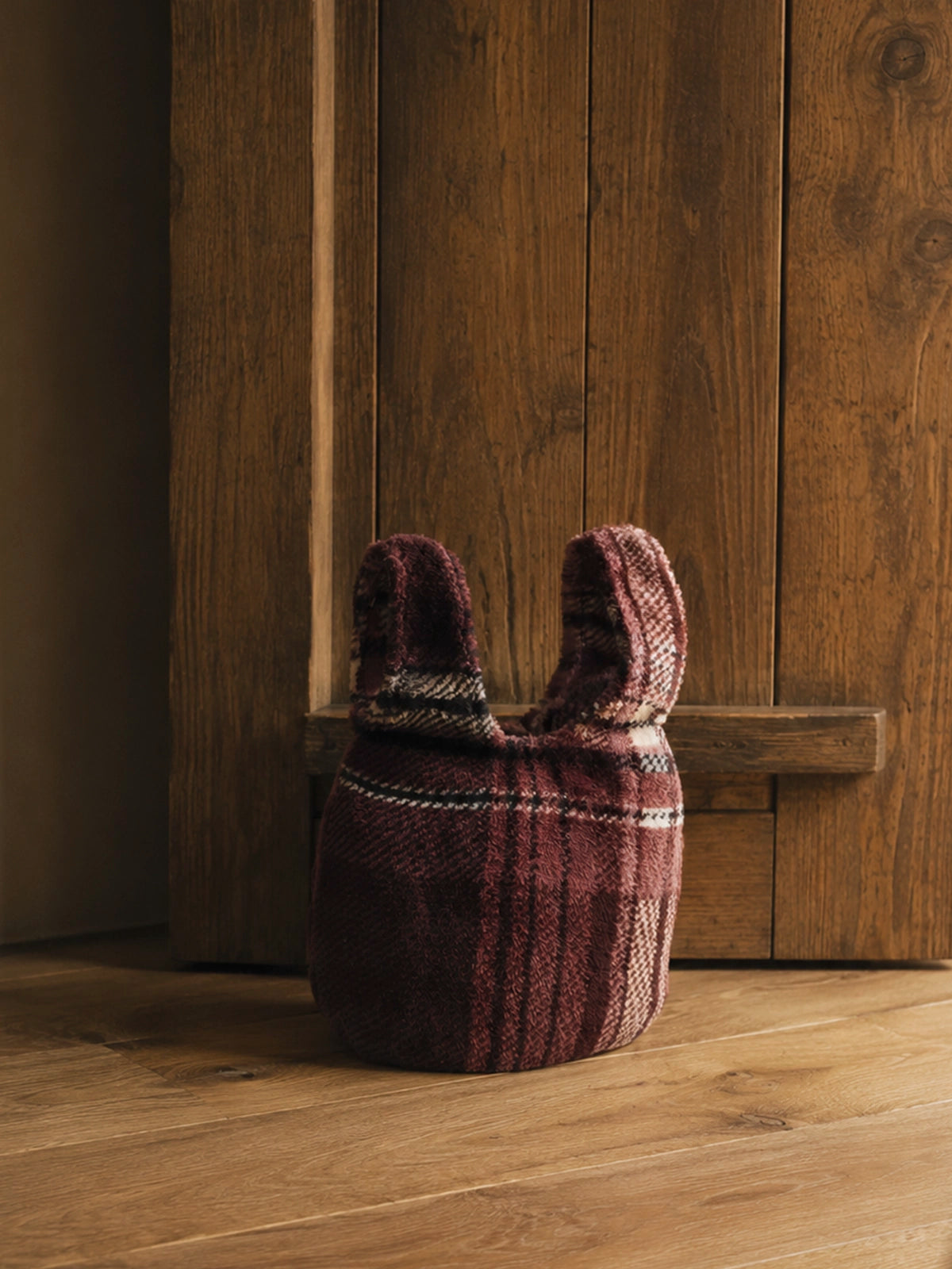 Aguantapuertas de Terciopelo con Estampado de Cuadros – 3 Colores