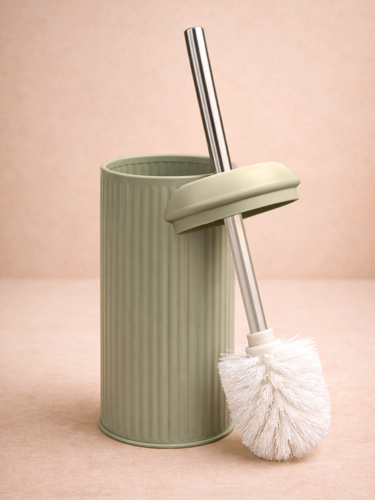 Escobilla de baño metal líneas suaves