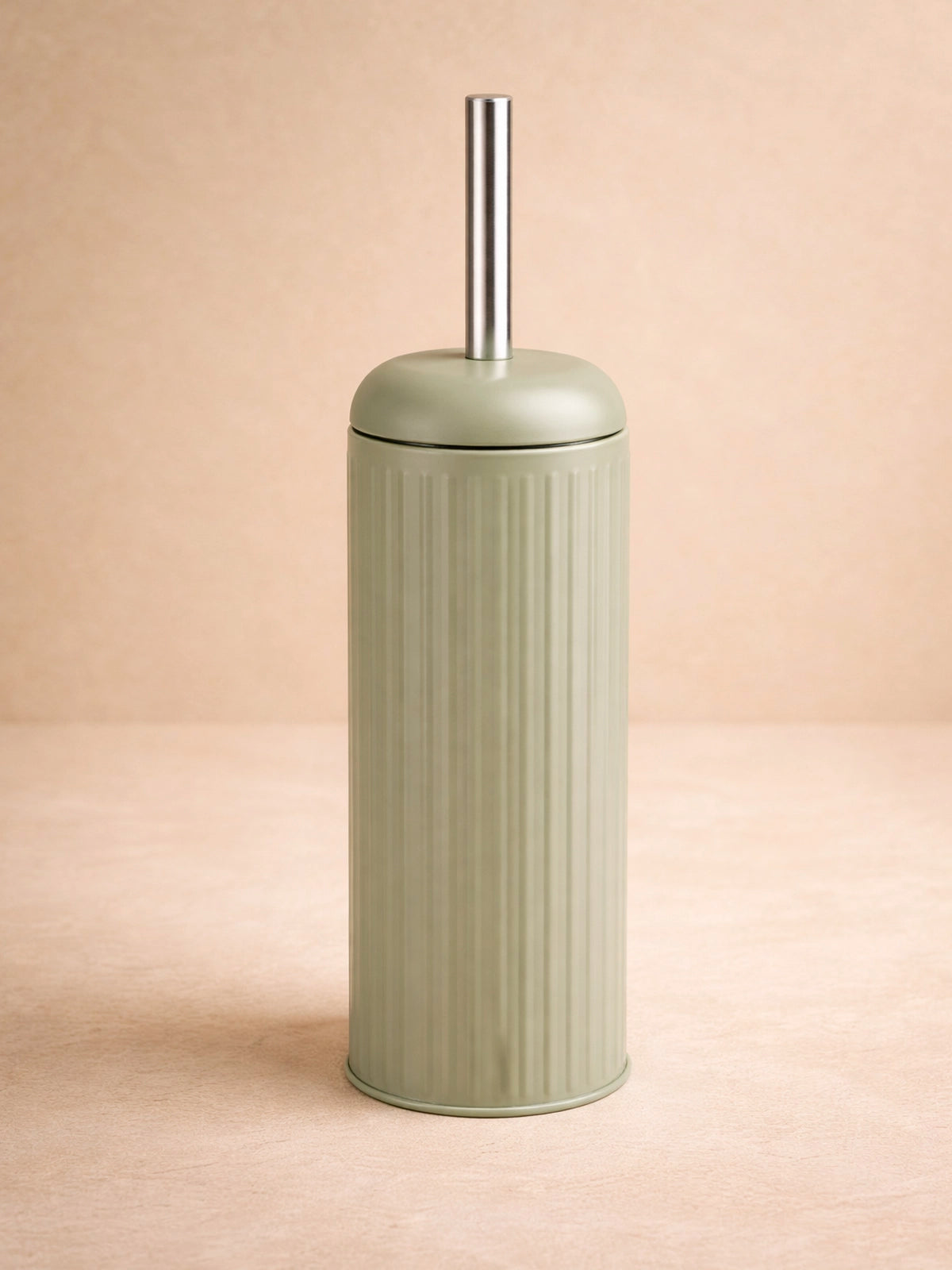 Escobilla de baño metal líneas suaves