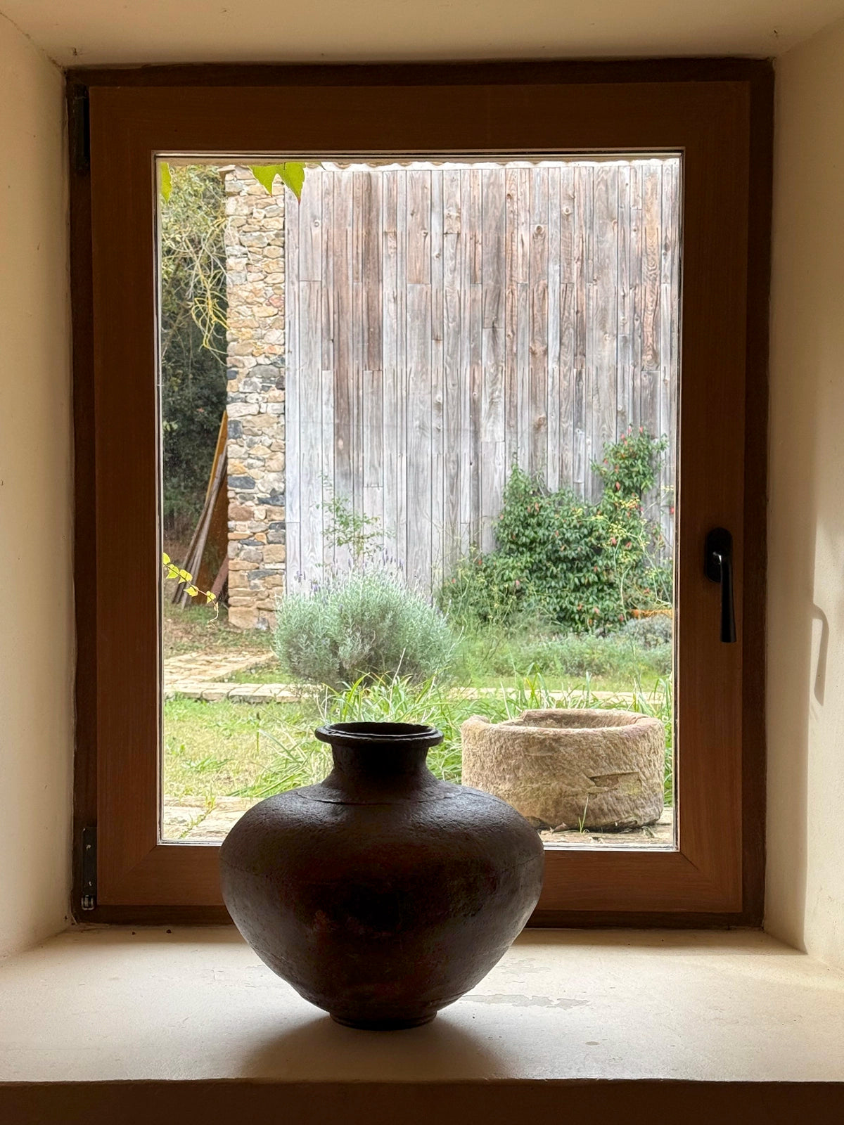 Jarrón metal vintage efecto antic