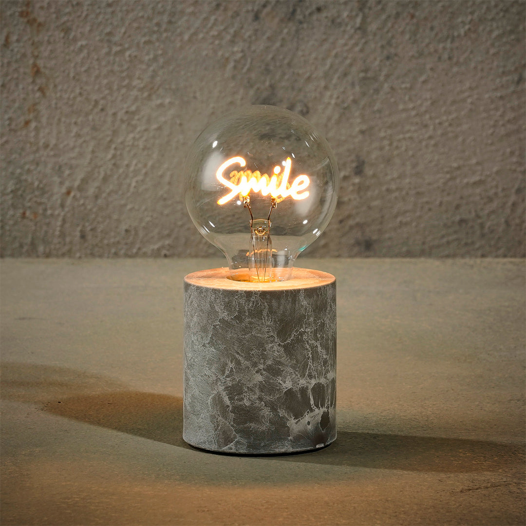 Lámpara Smile LED decorativa con luz cálida y temporizador