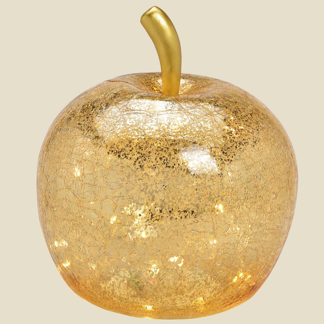 Manzana cristal dorada 20 leds