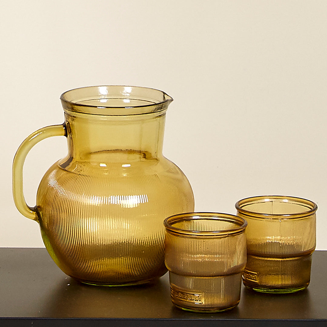 Vaso apilable ocre Aveiro