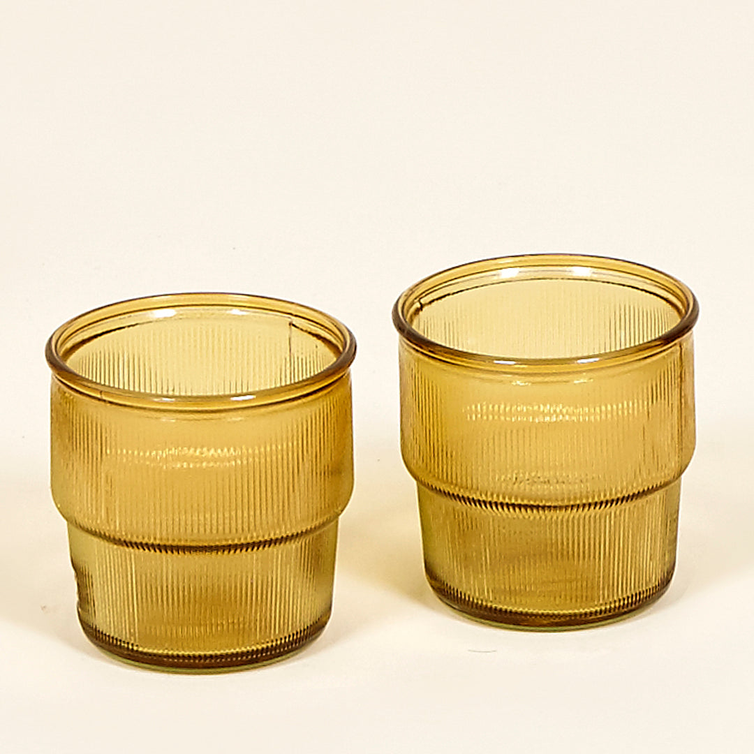 Vaso apilable ocre Aveiro